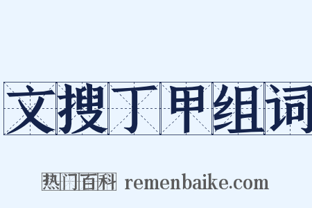 文搜丁甲组词是什么意思的图片